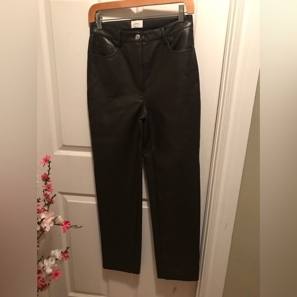 Wilfred Melina Dark Brown Vegan Leather Pants